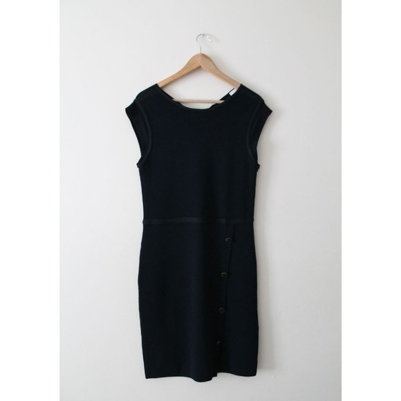 Reiss Jetta Bodycon Knit Dress Dark Navy Size 10 - Picture 4 of 11